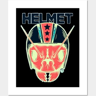 Helmet band design logo Posters and Art
